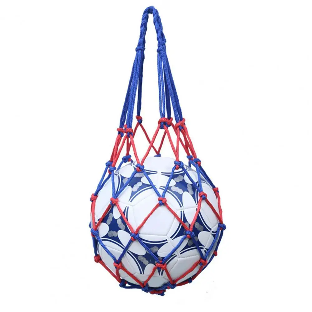 

Портативная Сетчатая Сумка для футбольного мяча, универсальный баскетбольный мяч, одинарная Сетчатая Сумка для волейбола