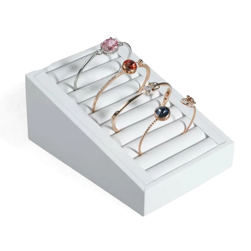 Эластичный браслет из искусственной кожи кольцо лоток для ювелирных изделий