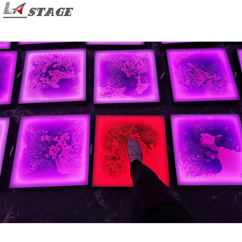 Жидкий интерактивный СВЕТОДИОДНЫЙ танцпол для дискотеки 50 см X новый дизайн