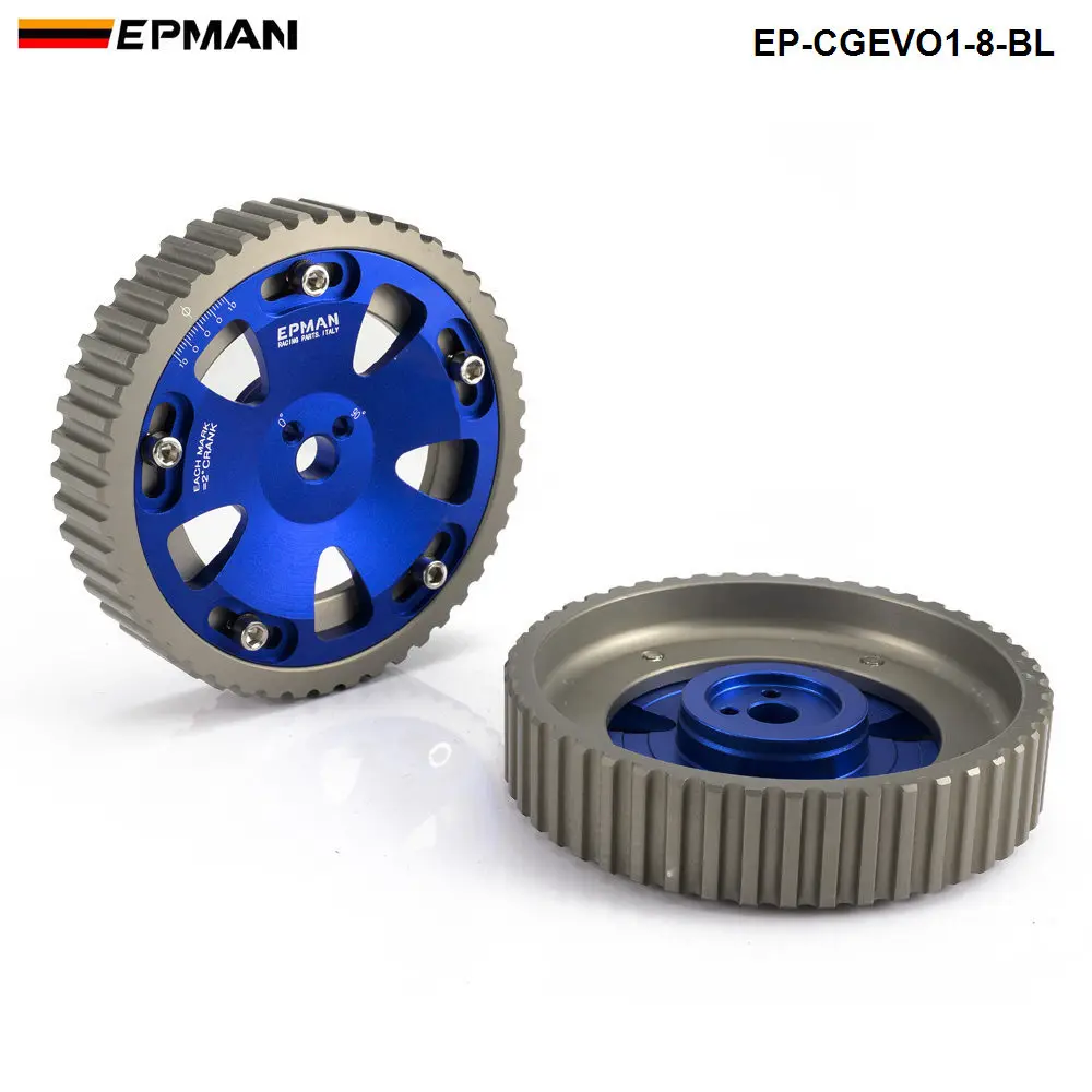 EPMAN алюминиевые болтовые шестерни для камеры DOHC 4G63 двигатель 93 02 Mitsubishi Mirage LS/ES EP