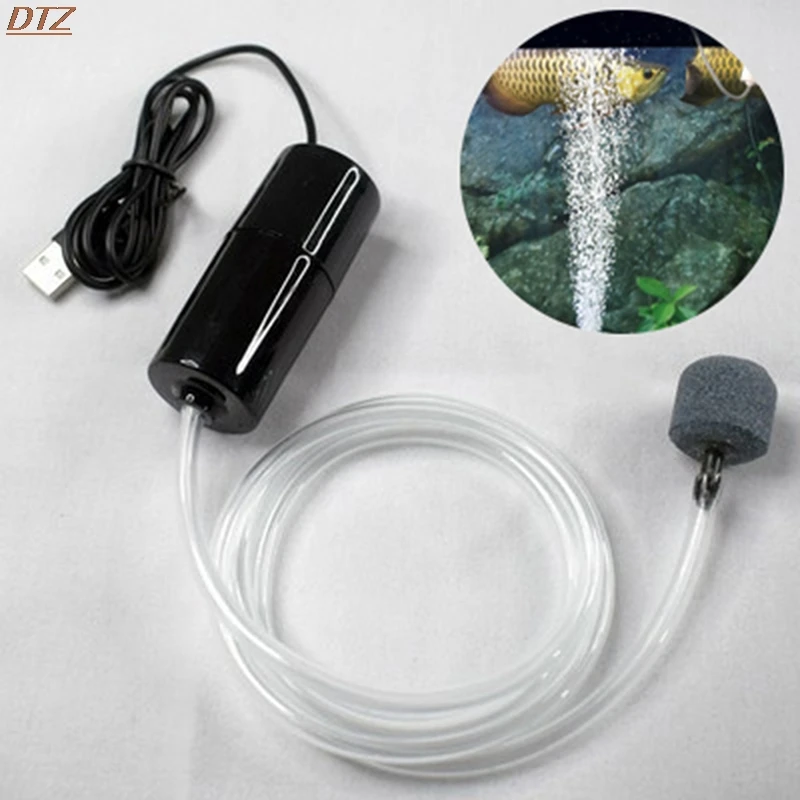 

Aquarium Fish Tank USB Oxygen Pump Silent Portable Mini Water Tank Accessories Energy Saving Supplies