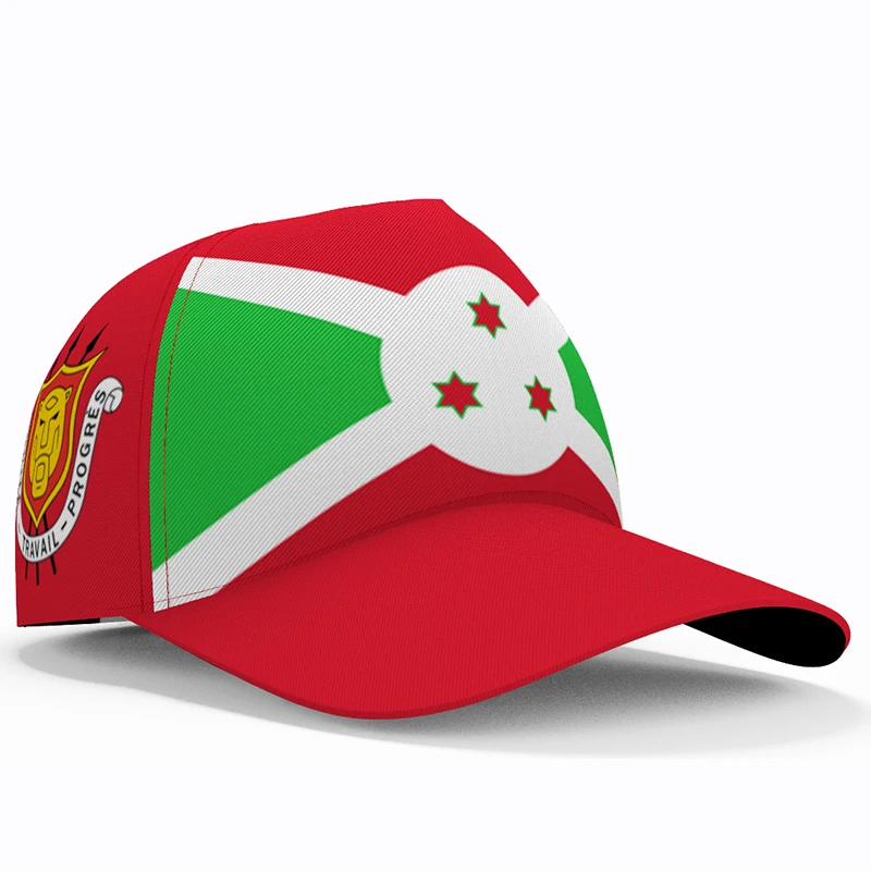 

Burundi Baseball Caps Free 3d Custom Made Name Number Team Logo Bi Hats Bdi Country Travel French Nation Burundian Flag Headgear