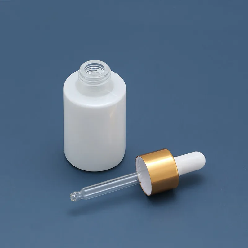 50 шт. * 30 мл капельницы белая стеклянная Сыворотка для макияжа упаковка маленький