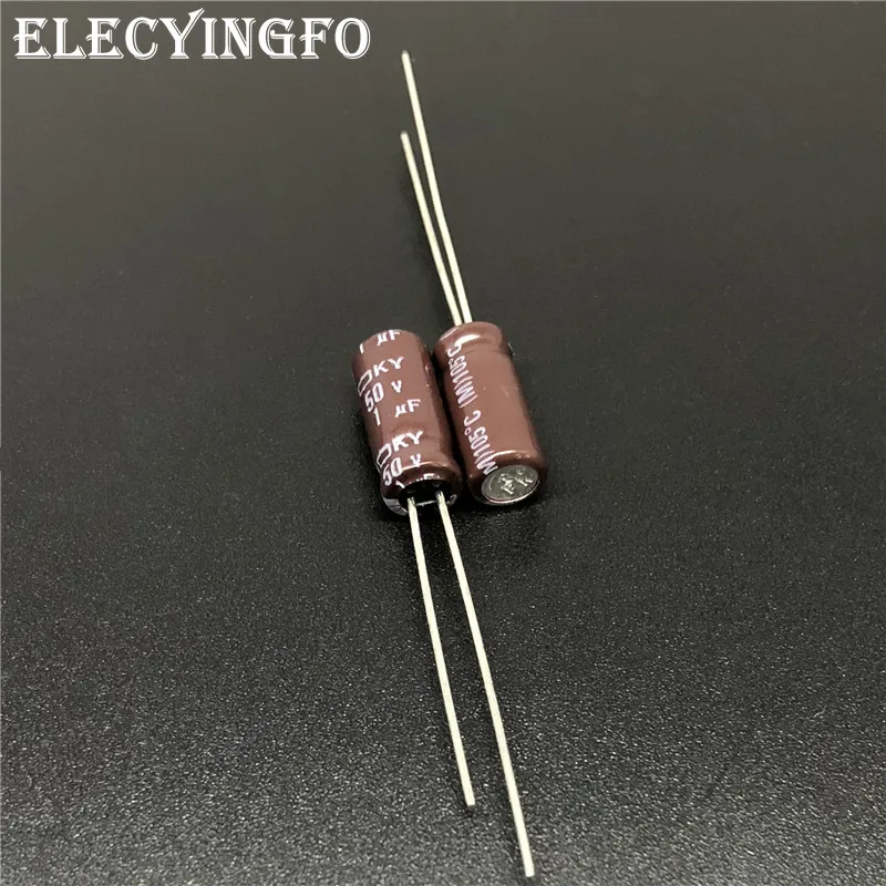 10 шт. алюминиевый электролитический конденсатор 1 мкФ 50V1UF NIPPON NCC серия KY 5x11 мм Low ESR