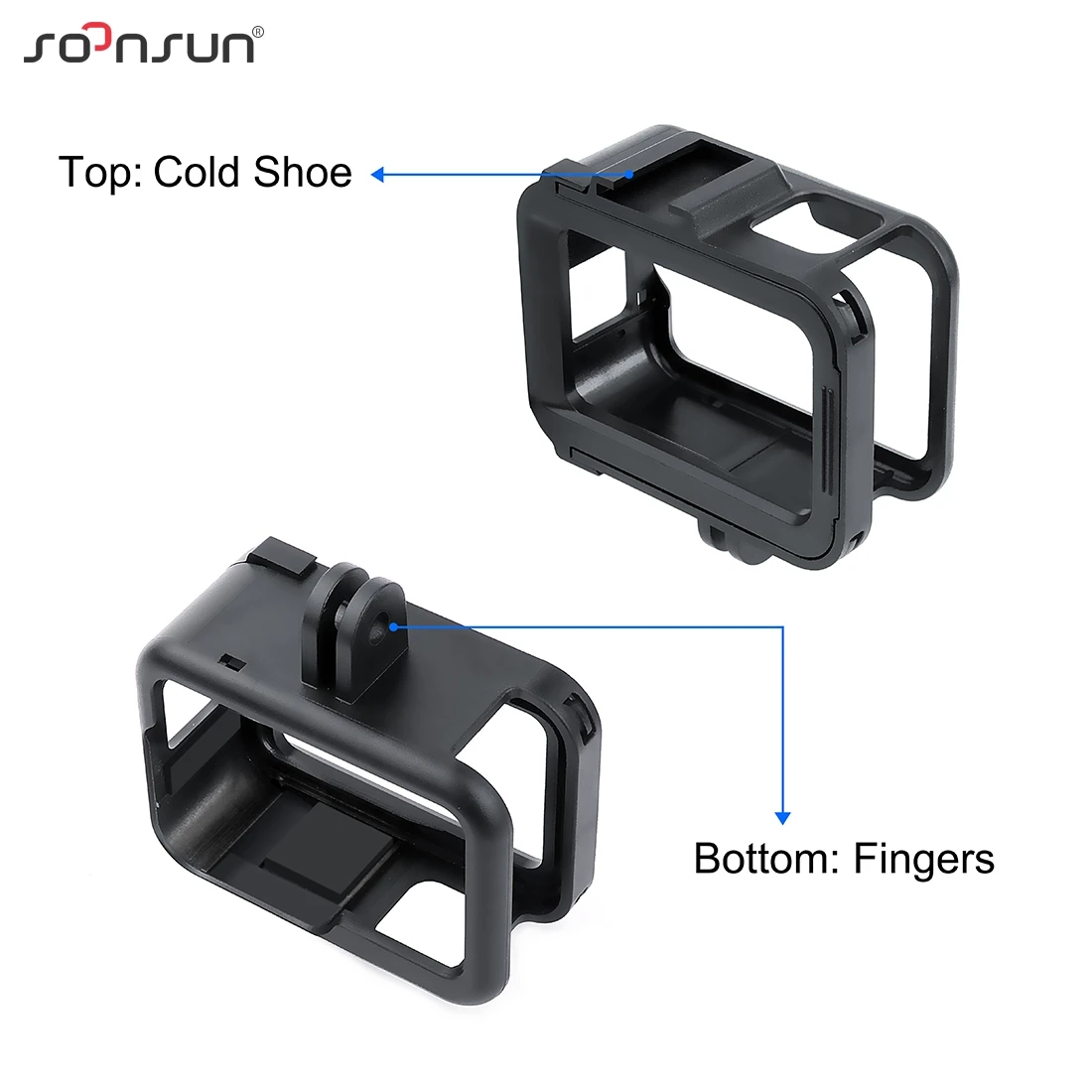SOONSUN стандартная защитная рамка Корпус чехол оболочка крепление для GoPro Hero 8 для HERO8 черный Go Pro Аксессуары