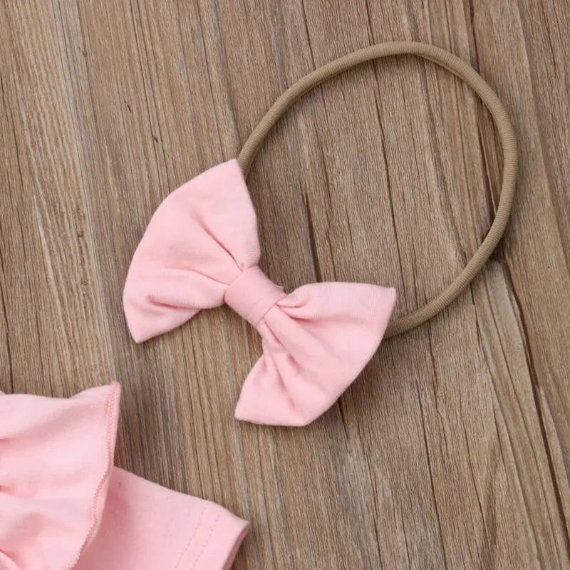 2019 новая одежда для младенцев pudcoco вечерние платья розового цвета с повязкой на