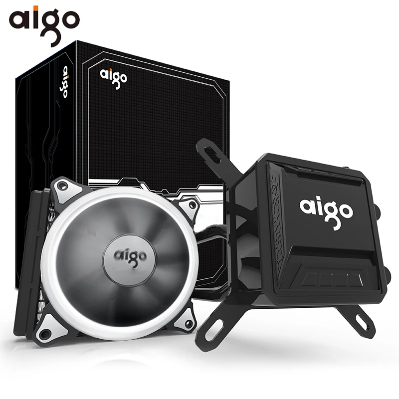 Aigo CPU кулер для воды вентилятор бесшумные керамические подшипники чехол