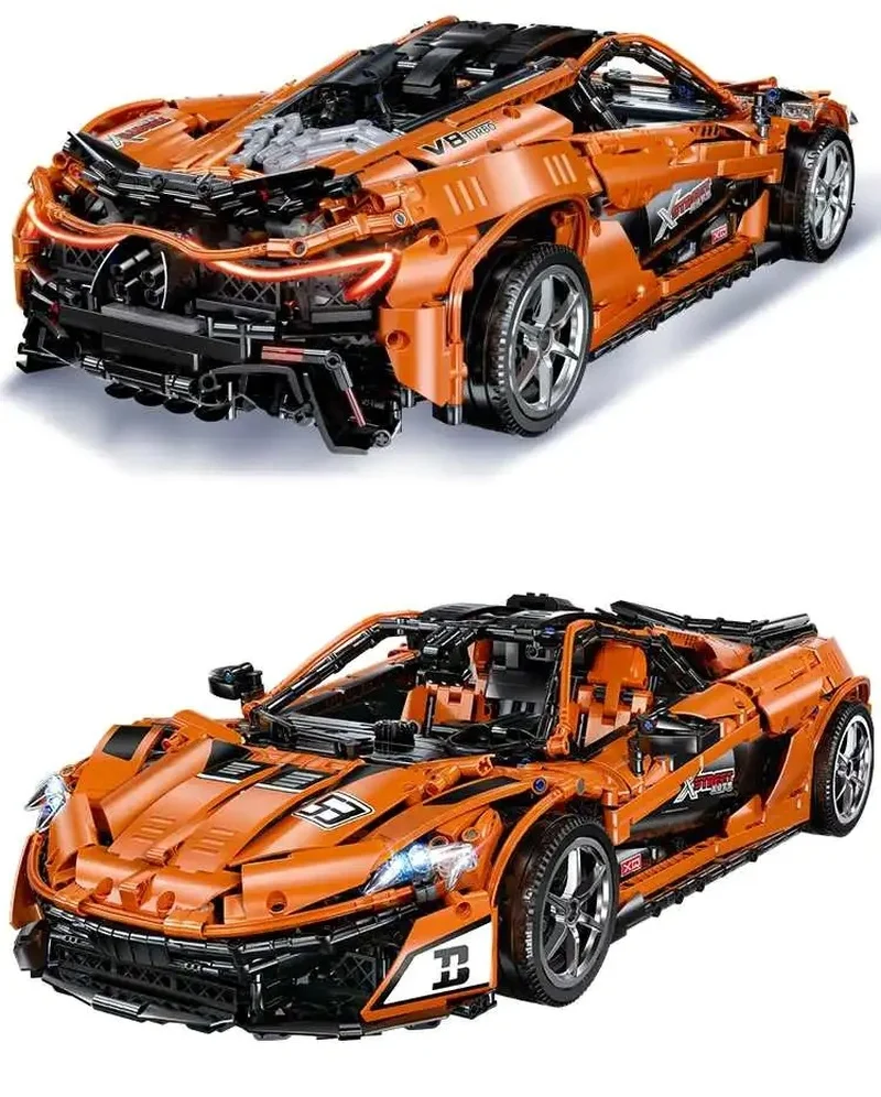 Форма King 13090 McLarening P1 Hypercar Гоночная машина Moc модель строительные блоки кирпичи
