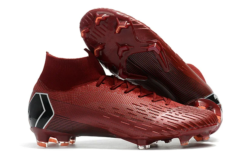 Дешевые супертонкие VI 360 Элитные FG KJ 6 XII 12 CR7 Ronaldo Neymar мужские и женские высокие футбольные бутсы для мальчиков футбольные бутсы Бутсы - Цвет: 9