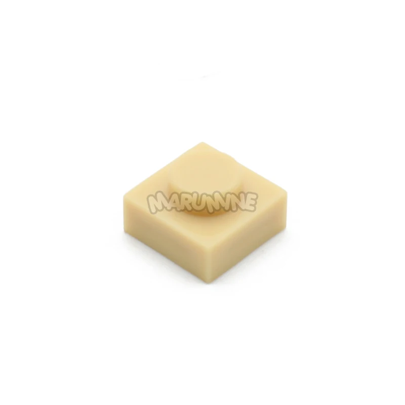 MARUMINE 500 шт. 1x1 кирпичи пластина 3D строительные блоки Пиксели картина детей развивающие обучающие игрушки - Цвет: Светло-желтый