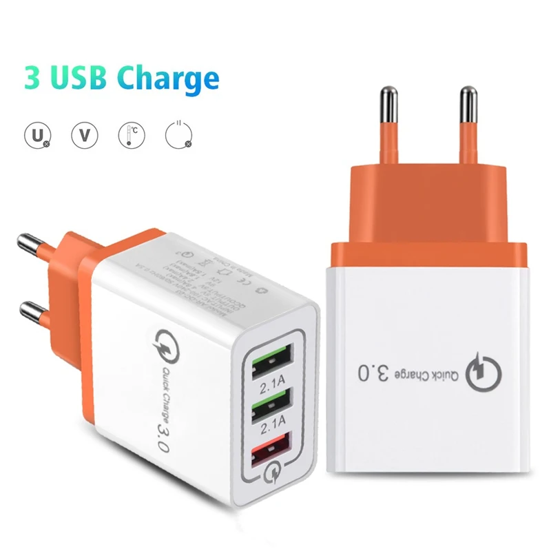 Travel EU Plug QC 3.0 Fast Charger Micro USB Cable For Huawei Honor 8 10 9 Lite 7A 7C Pro Xiaomi Redmi 7A 6A 4A 4X 5A Note 4 5 6