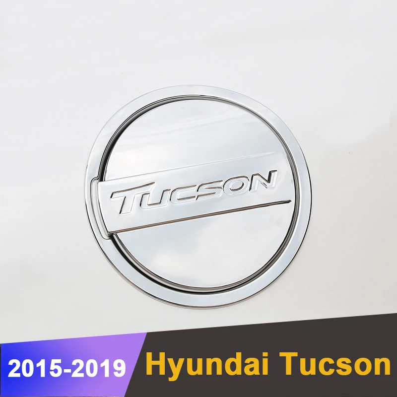 ABS Chrom Авто внешний масляный топливный бак крышка отделка стикер для Hyundai Tucson 2015 2016
