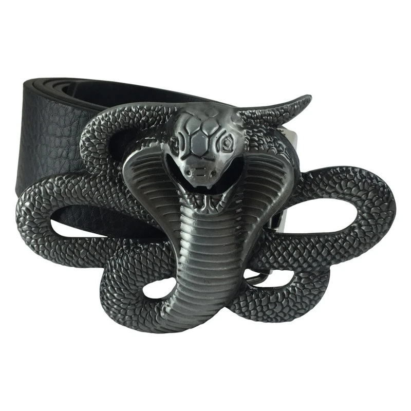 Пряжка для ремня в виде кобры стиле панк металлический аксессуар джинсов ремень