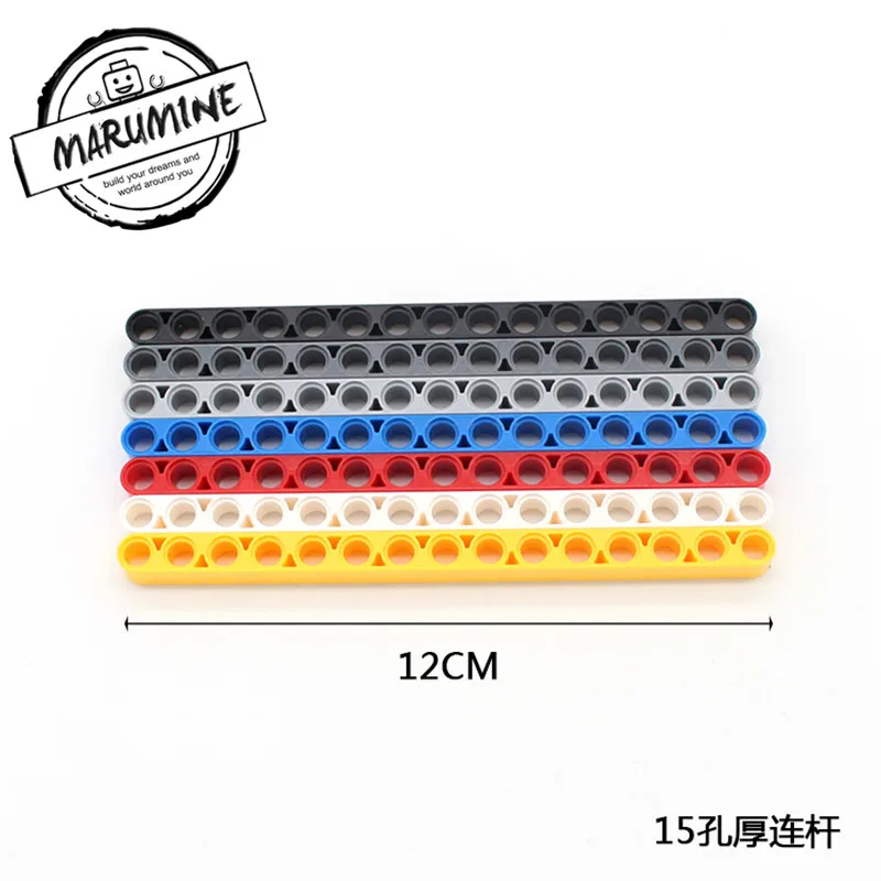 MARUMINE 50 шт./лот Technic Liftarm прямые блоки техника для закручивания строительных кирпичей набор образовательных игрушек для детей - Цвет: 32278