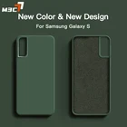 M3C жидкий силиконовый чехол для телефона Samsung Galaxy S8 S9 S10 S10E S20 S21 Plus 5G FE, ультра противоударный тонкий мягкий защитный чехол