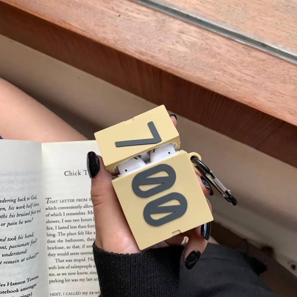 Для AirPods 3D силиконовый чехол 700 Boost Shoe Box для наушников Защитная крышка Аксессуары
