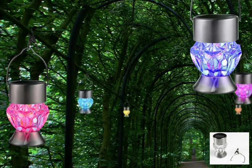 Водонепроницаемая светодиодная лампа на солнечной батарее поворотный уличный