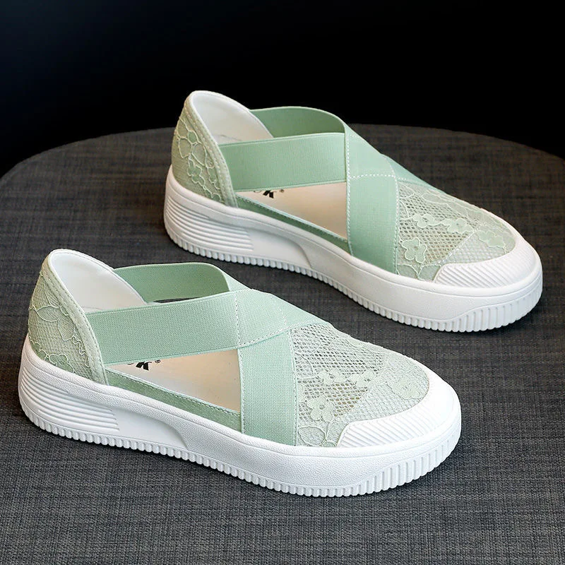 

Women Shoes Summer Mesh Breathable Woman Shoes Fisherman Shoes Fashion Sneakers Soft Comfortable Slip on Women's Shoes
