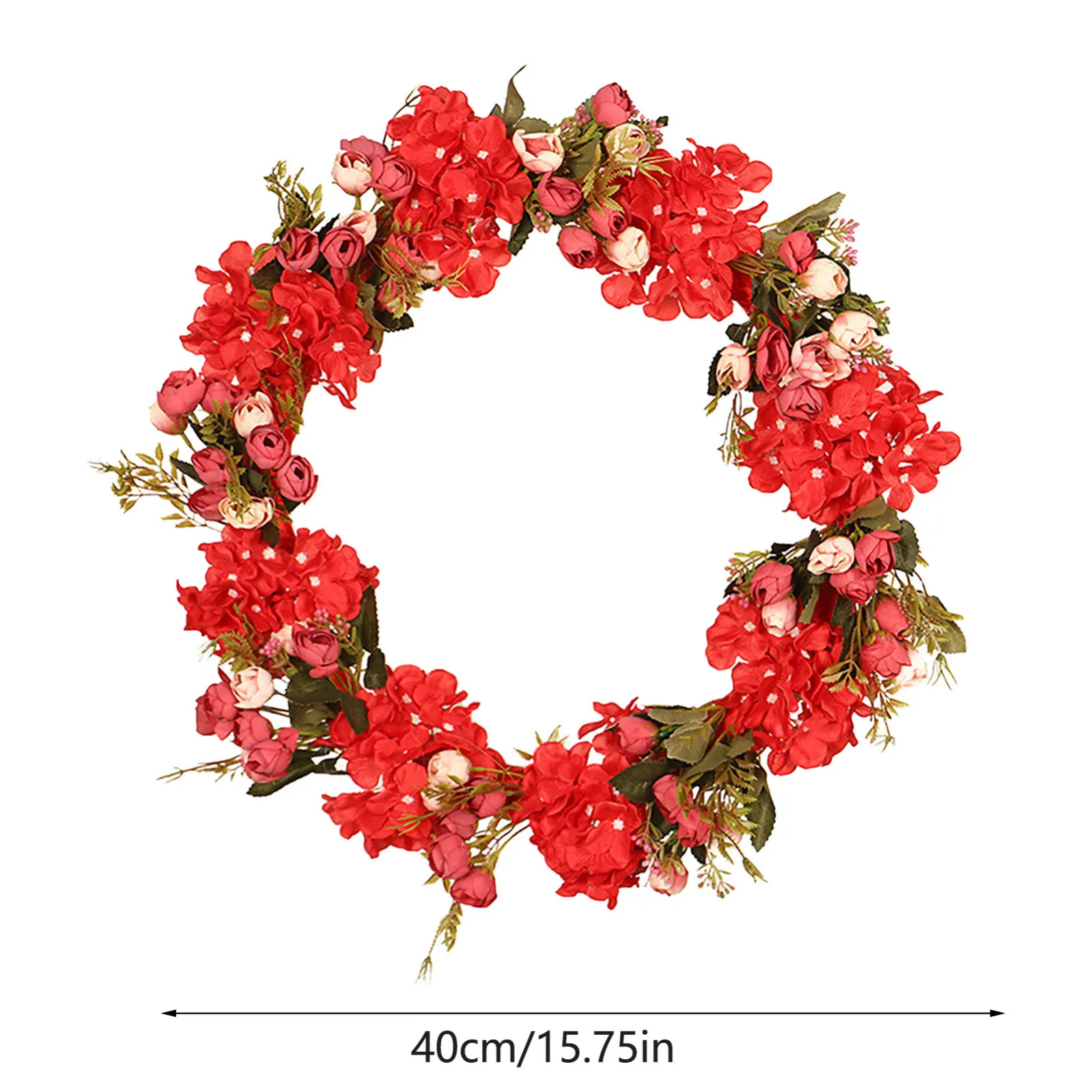 

Simulation Valentine's Day Wreath Decoration Venue Layout Props Wreath Hydrangea Decor Home Decoration Accessories Wreath Door