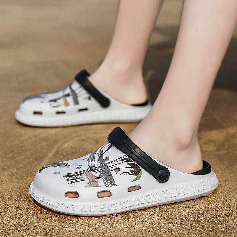 

Children Beach Shoes Eva Clogs Plus Size Closed Toe Mules Clogs Kids Garden Shoes Girl Clogs With Holes Toddler Solid Clogs