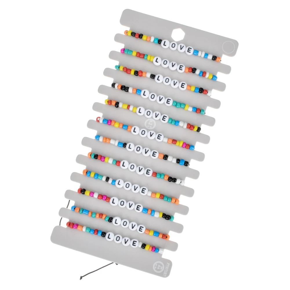 Женский акриловый браслет с бусинами 12 шт./лот | Украшения и аксессуары