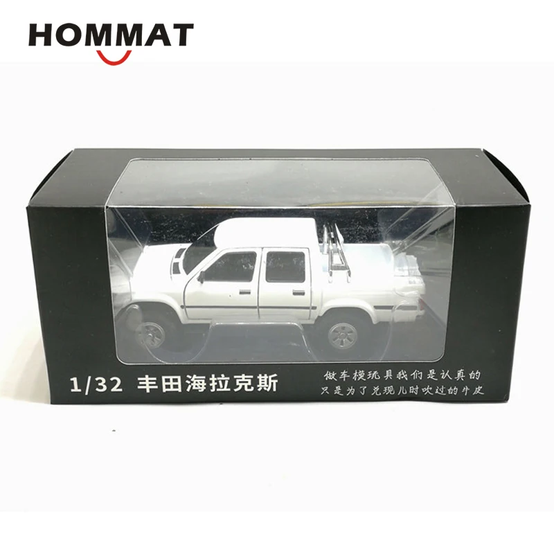 Hommate 1/32 Масштаб Toyota Hilux пикап Грузовик w/анти-ствол танка сплава 1:32 литой под давлением автомобиль игрушечные модели машин игрушечные транспортные средства для детей