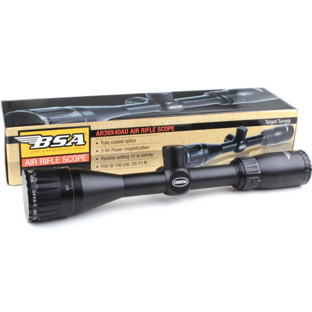 Тактический прицел BSA Essential AR 3-9x40 AO оптический для охотничьей винтовки стрельбы |