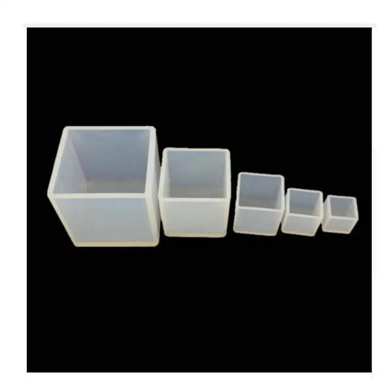 

DIY Square Cube Silicone Mold Jewelry Findings Pendant Accessories Charms Handmade Epoxy Resin Cabochon Mould Storage Box Craft