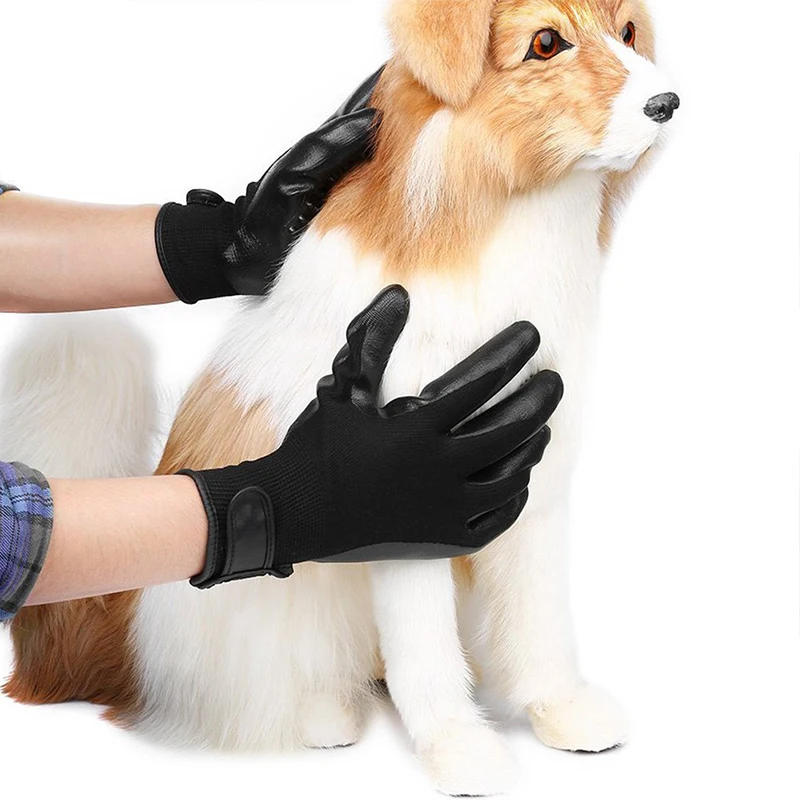 

Pet Hair Grooming Glove Cats Soft Rubber Pet Hair Comb for Cat Supplies Bath Clean Massage Hair Remover Brush Comb Animals