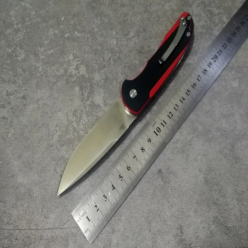 Складной карманный нож johnnyjie Persici Type B 3 7 дюйма D2 с черной и красной ручкой G10 для