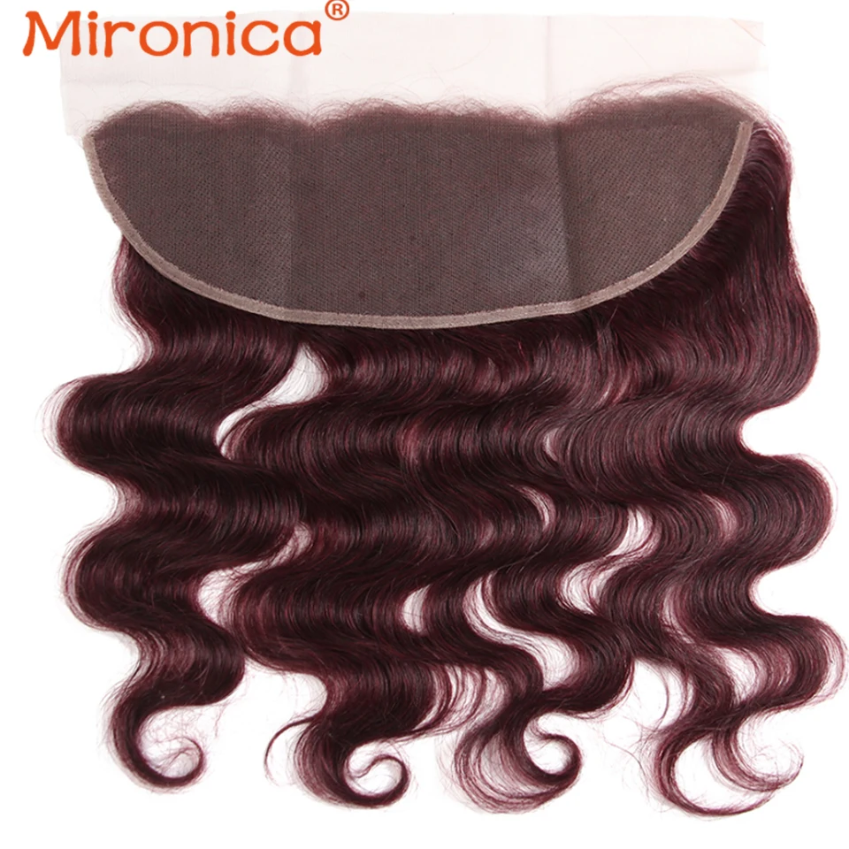 

Mironica Hair Body Wave Bundles with Frontal Malaysian Human Hair 3/4 Bundles with Closure Hair Extension 100% Remy Human Hair