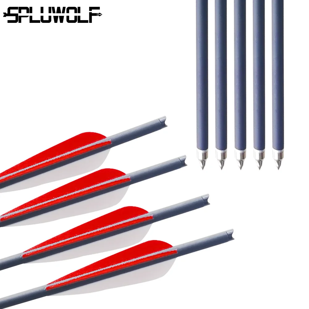 Высококачественный охотничий лук и стрелы для стрельбы из лука 6 шт. 12 карбоновые