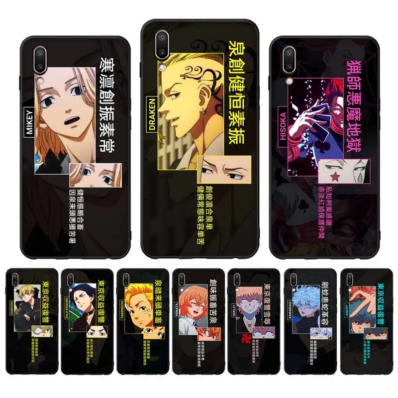 

Japanese Anime Jujutsu Kaisen Tokyo Revengers Phone Case Case For Oppo Reno Realme C3 6Pro Cover For vivo Y91C Y17 Y19