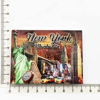 creative road signs tourist souvenirs painted arts and crafts in new york fridge magnet home decoration