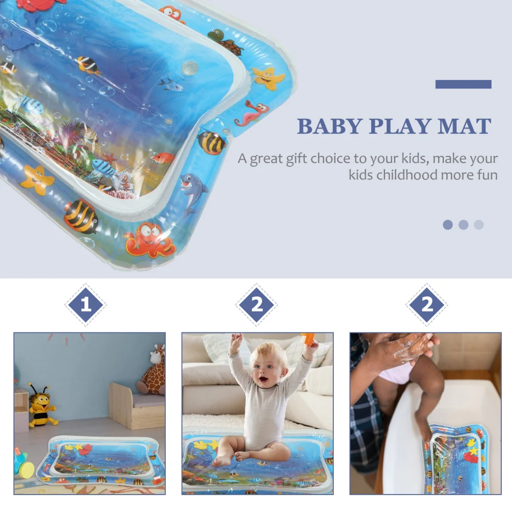 

Baby Water Mat Tummy Time Inflatable Baby Play Mat Infant Slapped