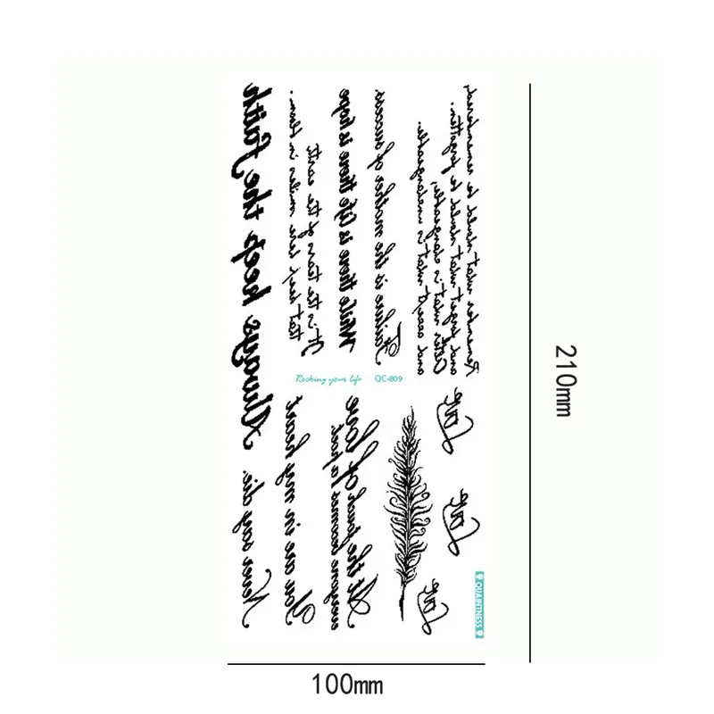 1 лист водонепроницаемые временные фальшивые татуировки наклейки черный дьявол