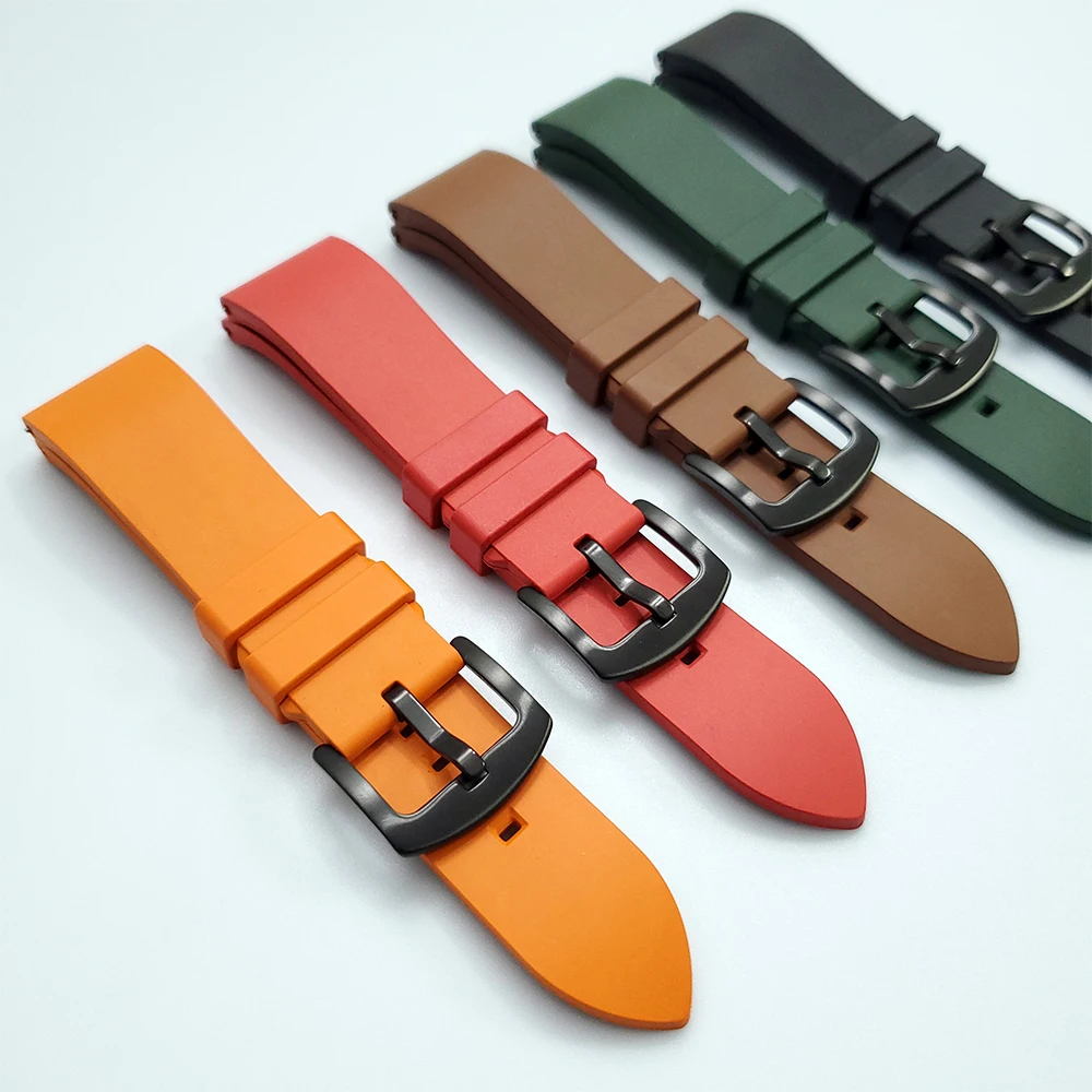 UEBN Fluorine Rubber Strap for Huawei Watch GT 2e Strap Bracelet for GT 2 Magic Watch 2 42mm 46mm Watchbands