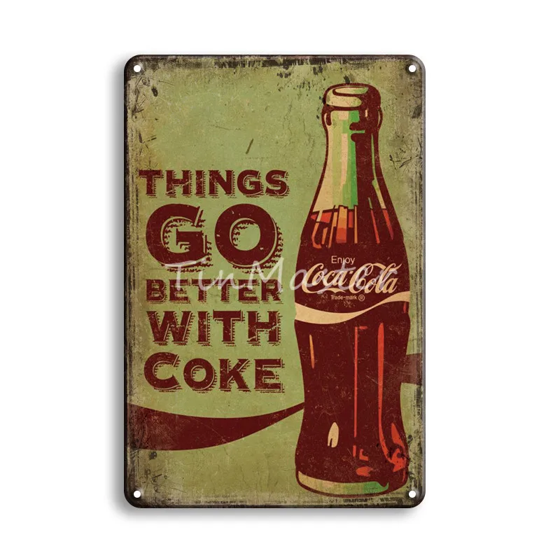 10444 Guinness Cola винтажная Оловянная металлическая табличка 20x30 см поп-Декор домашний бар паб человек пещера ностальгия реклама плакат искусство стены - Цвет: 10444