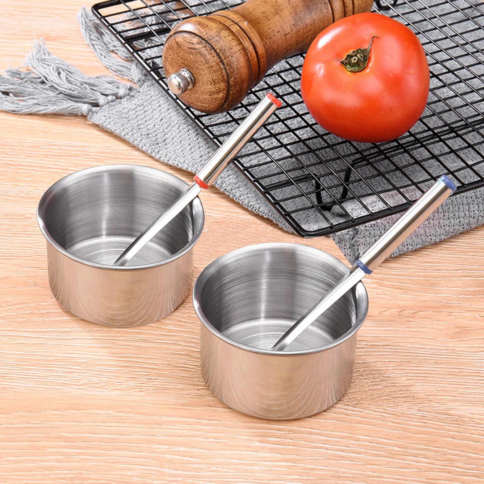 

6 Style/Set Alcohol Stove Cheese Fondue Pot Stainless Steel Ice Cream Cheese Fire Boiler Suitable For 6 People