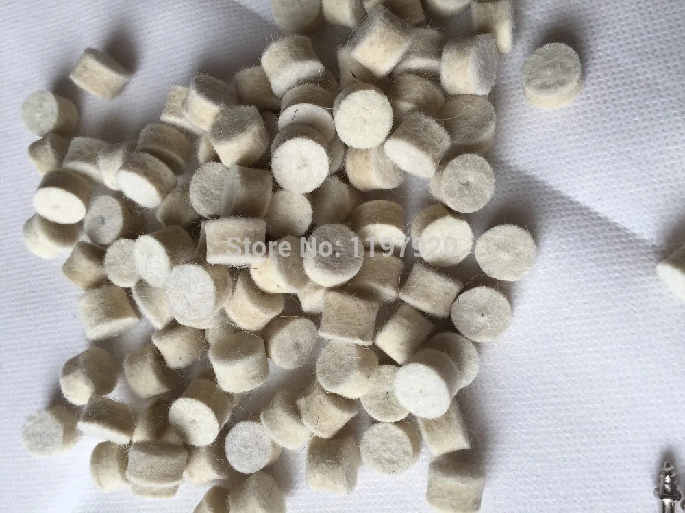 Полировальное круглое колесо Fixmee 100pc 13 мм из шерстяного войлока с 2 хвостовиками