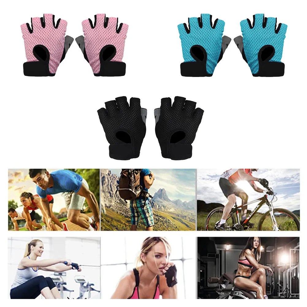 

Half-finger Gloves for Riding Nylon Outdoor Sporting Cycling Lightweight Anti-skid Shock-absorbing Bicycle Gloves Fast Delivery