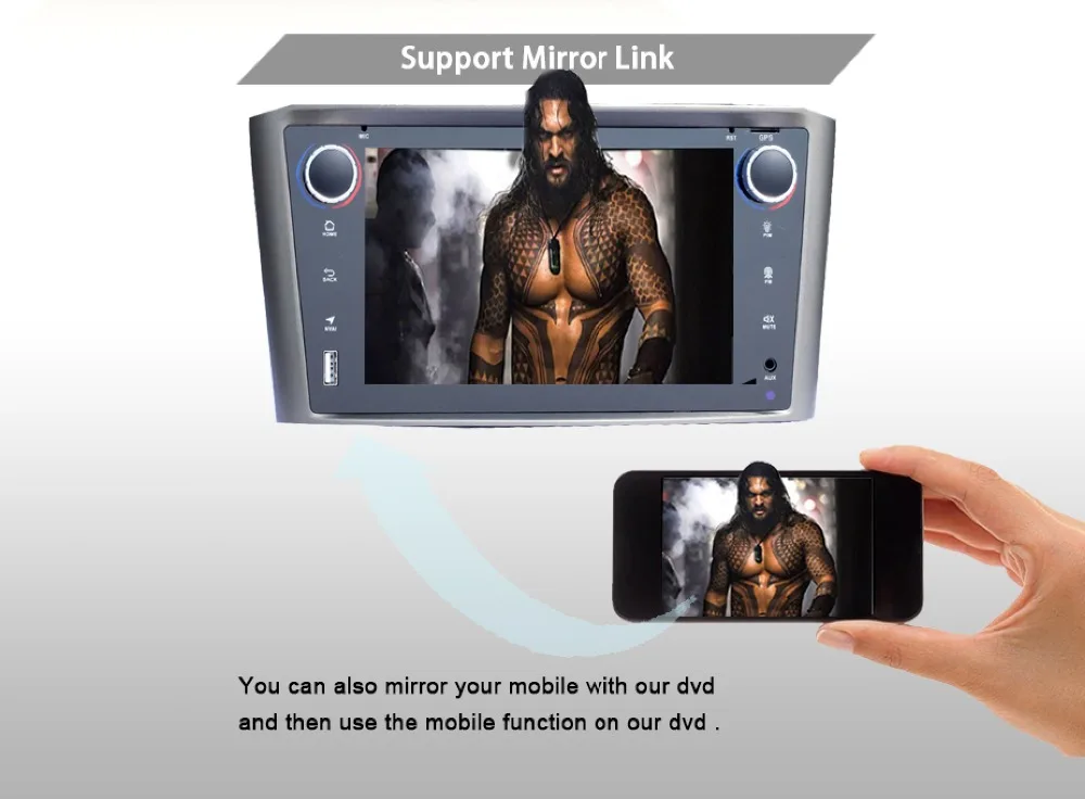 Android 9,0 Автомобильный мультимедийный плеер для Toyota Avensis T25 2003-2008 Wifi Bluetooth Радио DVD gps навигация Видео Аудио