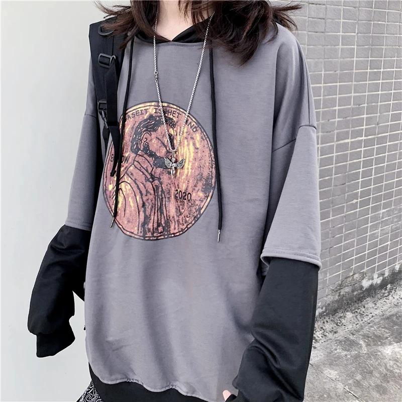 Женский корейский кавайный милый свободный и ленивый ретро свитер женские