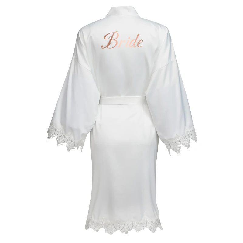 YUXINBRIDAL Новый матовый сатиновый КРУЖЕВНОЙ ХАЛАТ пыльно синего цвета с обшивкой