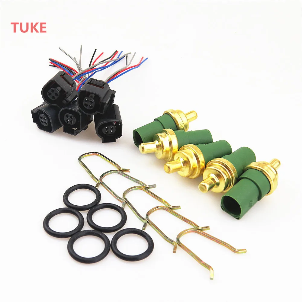 RWSYPL Coolant Water Temperature Sensor Switch & Plug Kit 4B0 973 712 059 919 501 A For Golf Bora Beetle Tiguan A4 A6 TT | Автомобили и
