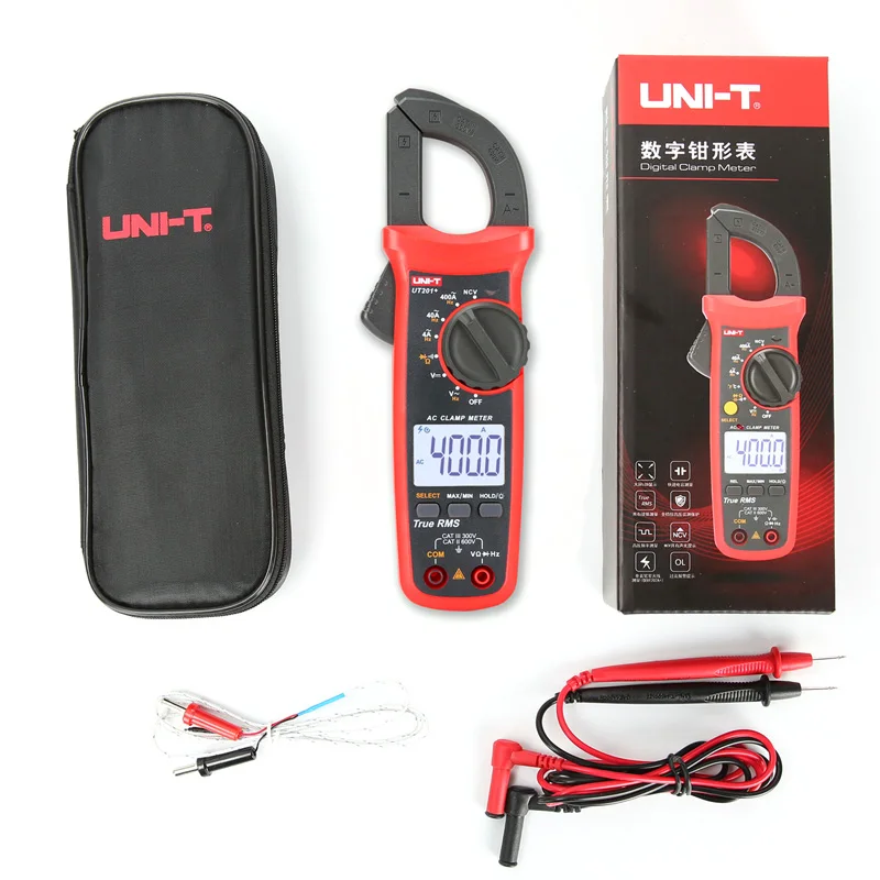 Uni-t UT201+/UT202+/UT203+/UT204+/UT202+ 400-600A цифровой клещи; Автоматический диапазон true RMS высокий прецизионный мультиметр