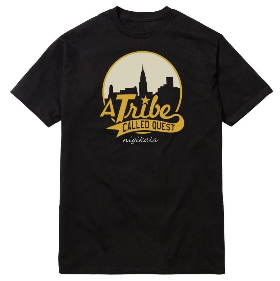 Мужские футболки A Tribe под названием Quest City Skyline ATCQ хип-хоп рэп родные языки