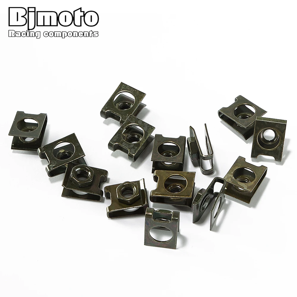 

BJMOTO M5 M6 5MM 6 MM Bolts Universal Fairing Bolts Spire Speed Kit Fastener Clips Screw Spring Nuts Fit most of sport bike