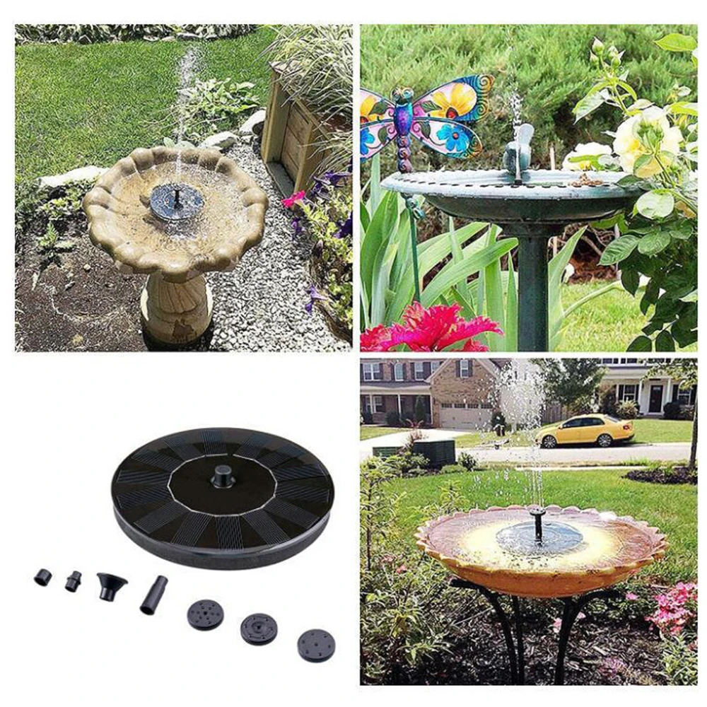 

13/16cm Floating Solar Fountain Garden Water Fountain Pool Solar Panel Powered Fountain Water Pump Garden Decoration