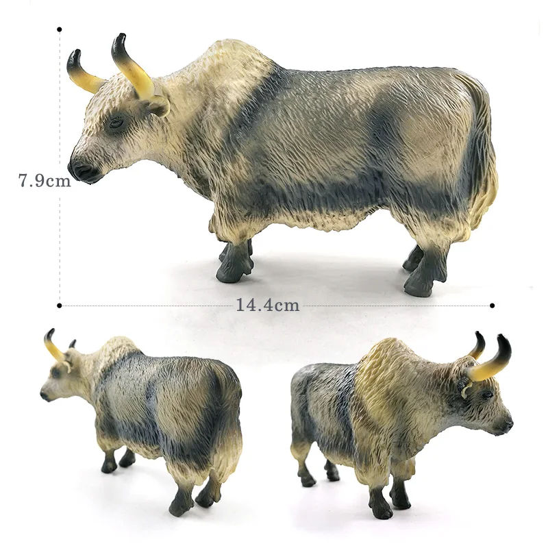 Новинка фигурка буйвола яка пьешлейф свинья корова крупного рогатого скота бык